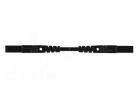 HM0401S25 SPUITGEGOTEN MEETSNOER MET CONTACTBEVEILIGING 4mm 25cm / BLACK (MLB/GG-SH 25/1)