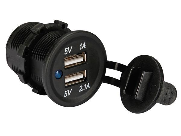 ventilator Proberen reflecteren USB AUTOLADER INBOUW (12-24 VDC IN, 2 x 5 V UIT) (CC094) - Rutten  Elektroshop