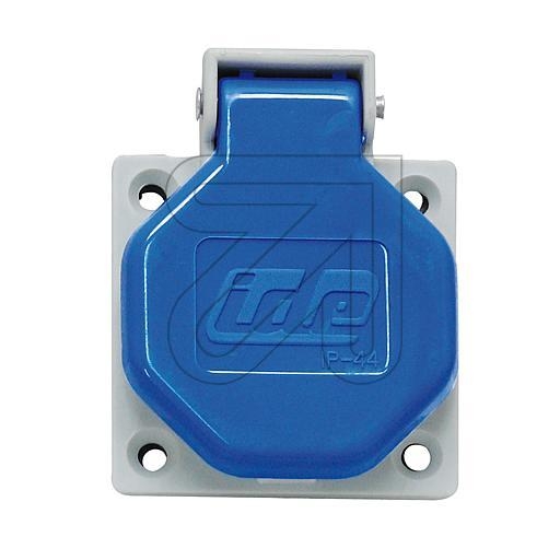 stopcontact klapdeksel IP54 Blauw (EC049400) - Elektroshop