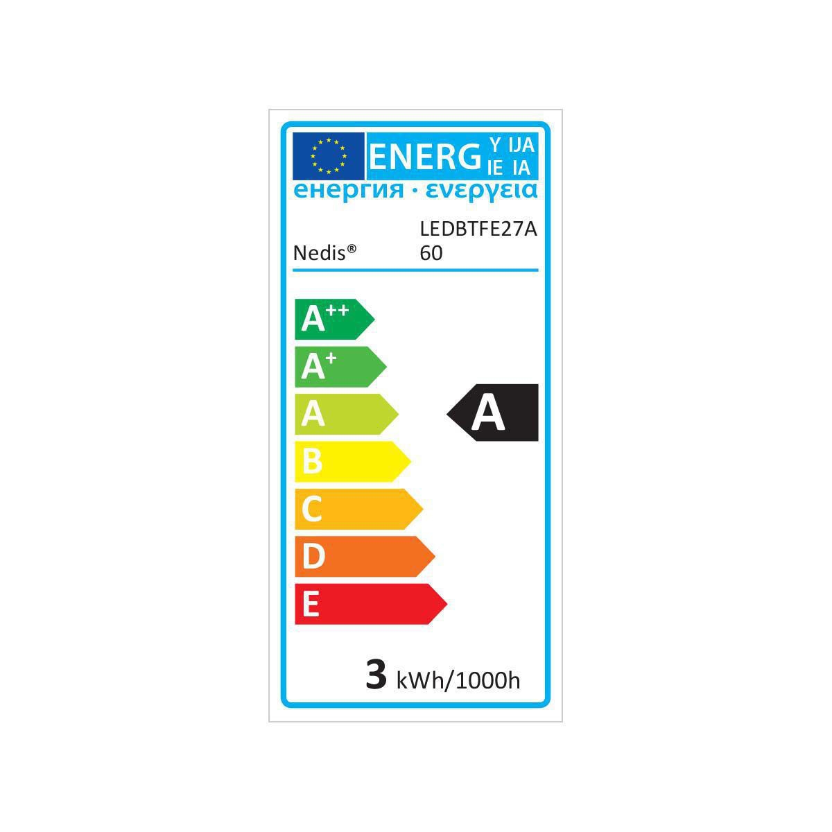 Led Filamentlamp E27 A60 3 W 1 Lm 00 K Warm Wit Retrostijl ntal Lampen In Verpakking 1 Ledbtfe27a60 Rutten Elektroshop