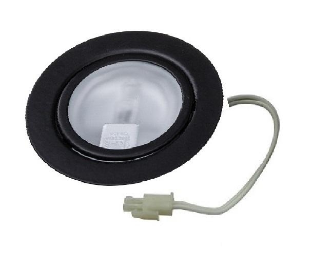 Meubelinbouwspot metaal zwart, LED-lamp G4-fitting (KA201901) - Rutten Elektroshop
