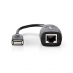 CCGB60EXTBK500 Actieve USB-Kabel | USB 1.1 | USB-A Male | RJ45 Female | 12 Mbps | 0.20 m | Rond | Vernikkeld | PVC | Koper | Doos