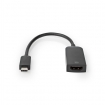 CCGB64652BK02 USB-C™ Adapter | USB 3.2 Gen 1 | USB-C™ Male | HDMI™ Output | 4K@60Hz | 0.20 m | Rond | Vernikkeld | PVC | Zwart | Doos