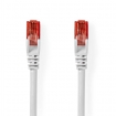 CCGL85200WT100 CAT6 Netwerkkabel | RJ45 Male | RJ45 Male | U/UTP | 10.0 m | Rond | PVC | Wit | Label