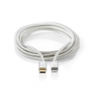 CCTB39650AL20 Lightning Kabel | USB 2.0 | Apple Lightning 8-Pins | USB-C™ Male | 480 Mbps | Verguld | 2.00 m | Rond | Gevlochten / Nylon | Aluminium | Cover Window Box