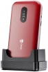 JJ253-80347 Doro 2820 4G telefoon rood/wit inclusief bureaulader