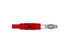 HM14T10 INJECTION-MOULDED ADAPTER PLUG 4mm TO 2mm / RED (MZS 4)