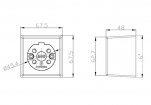 BK44214 Power Plex Perilex WCD deksel t.b.v. universeel lasdoos creme 3611