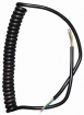 HCDI84517 Spiraalkabel 3x0,75mm² zwart 120cm