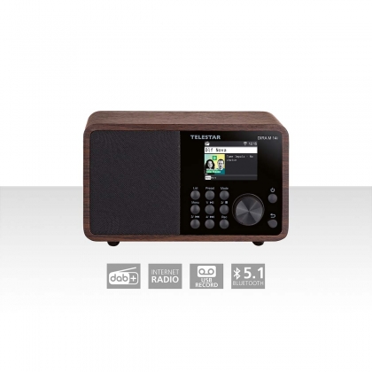 DIRA M 14i multifunctionele radio hout