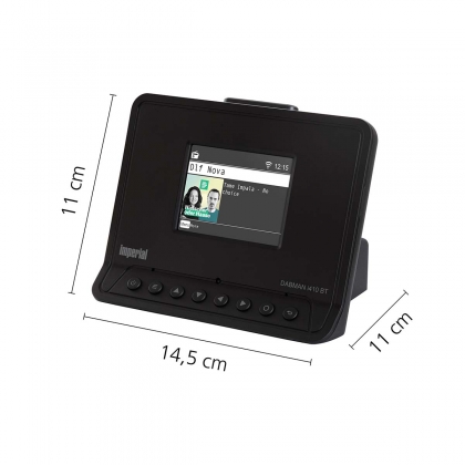 DABMAN i410 BT Compact Hybride Radio DAB+ / FM / Internet / Bluetooth Zwart