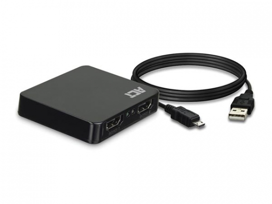 1 x 2 HDMI-splitter, 4K @ 30 Hz, USB-voeding