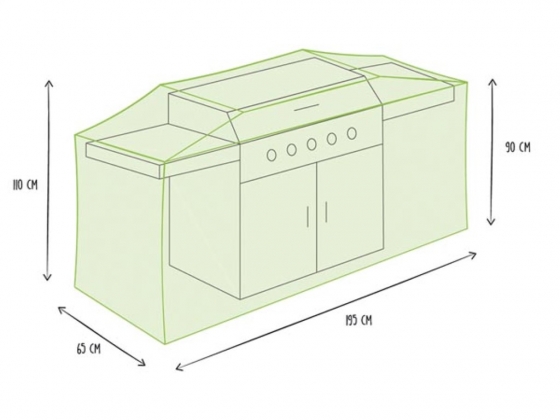 Buitenhoes voor Barbecue - 195 cm