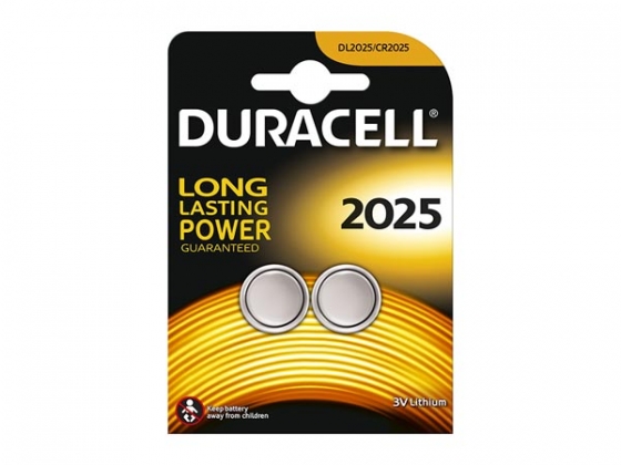 DURACELL - LITHIUM KNOOPCEL 3 V - DL2025 BL2 - 2  st.