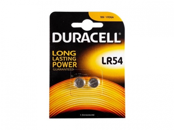 DURACELL - ALKALINE KNOOPCEL 1.5 V - LR54 - 2  st.