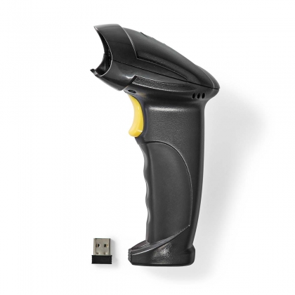 Barcodescanner | Laser | Draadloos | 1D Lineair | Batterij Gevoed / USB Gevoed | USB-dongle