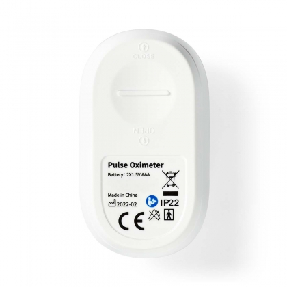 SmartLife Pulse Oximeter | Bluetooth® | OLED-Scherm | Anti-bewegingsinterferentie / Auditief alarm / Hoge precisie sensor / Perfusie-index / Polsslag / Zuurstofverzadiging (SpO2) | Wit