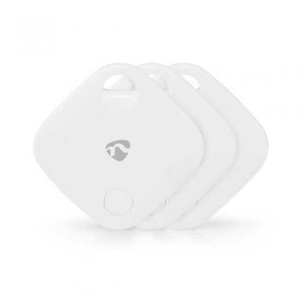 Keyfinder | Geschikt voor: Apple Find My App | Batterij Gevoed | 3x CR2032 | Incl. batterij(en) | Bluetooth® versie: 5.1 | Batterijlevensduur tot: 1 Jaar | Wit | 3 Stuks