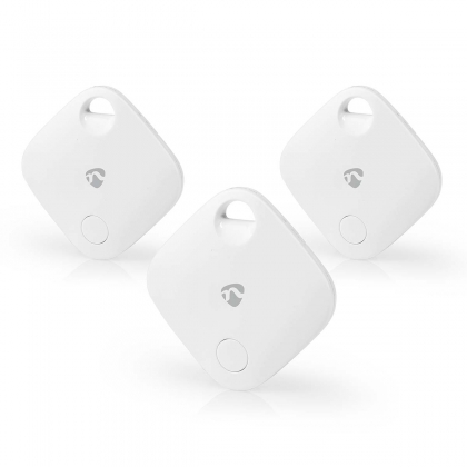 Keyfinder | Geschikt voor: Apple Find My App | Batterij Gevoed | 3x CR2032 | Incl. batterij(en) | Bluetooth® versie: 5.1 | Batterijlevensduur tot: 1 Jaar | Wit | 3 Stuks