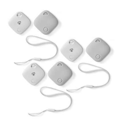 Keyfinder | Geschikt voor: Apple Find My App | Batterij Gevoed | 3x CR2032 | Incl. batterij(en) | Bluetooth® versie: 5.1 | Batterijlevensduur tot: 1 Jaar | Wit | 3 Stuks