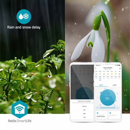 SmartLife Water Control | Bluetooth® | Batterij Gevoed | IP54 | Maximale waterdruk: 8 Bar | Android™ / IOS