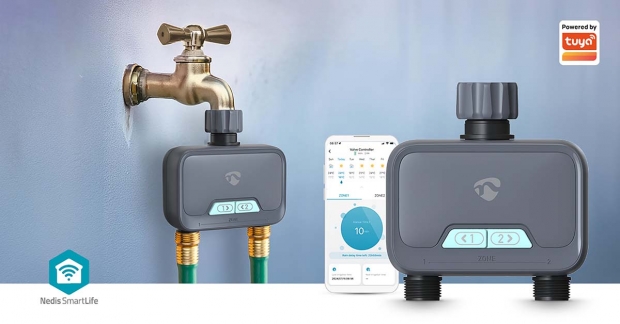 SmartLife Water Control | Bluetooth® | Batterij Gevoed | IP54 | Maximale waterdruk: 8 Bar | Android™ / IOS