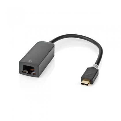 USB-netwerkadapter | USB 3.2 Gen 1 | 1000 Mbps | USB-C™ Male | RJ45 Female | 0.20 m | Rond | Verguld | Vertind-Koper | Antraciet | Doos