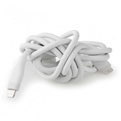 Lightning Kabel | USB 2.0 | Apple Lightning 8-Pins | USB-C™ Male | 480 Mbps | Vernikkeld | 1.50 m | Rond | Silicone | Wit | Doos