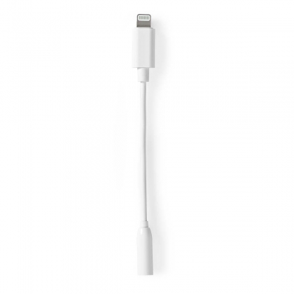 Lightning-Adapter | Apple Lightning 8-Pins | 3,5 mm Female | Vernikkeld | 0.10 m | Rond | PVC