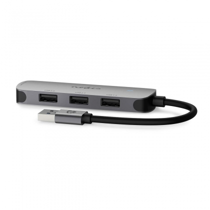 USB-Hub | USB-A Male | 4x USB A Female | 4-Poorts poort(en) | USB 2.0 / USB 3.2 Gen 1 | USB Gevoed