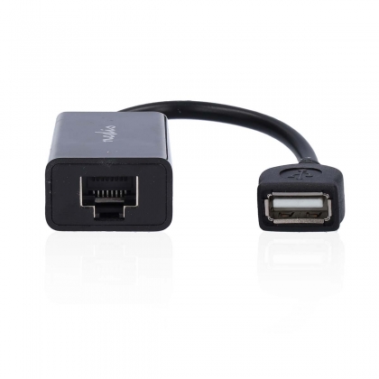 USB-Verlenger | USB 2.0 | 1x USB-A Male | 1x RJ45 Female | 1x USB-A Female | 1x RJ45 Female | 50 m | 480 Mbps | Vernikkeld | Rond | PVC | Zwart | Doos