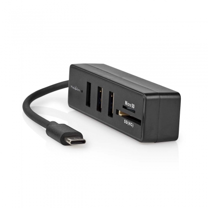 USB-Hub | 1x USB-C™ | 3x USB A Female | 5-Poorts poort(en) | USB 3.2 Gen 1 | USB Gevoed | 5 Gbps | SD & MicroSD