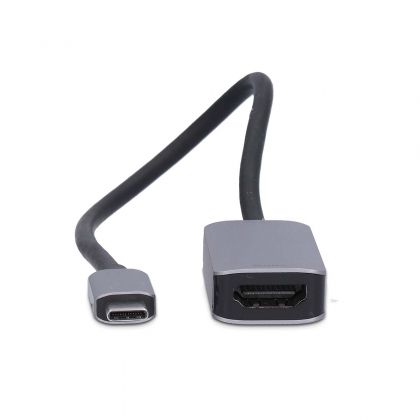 USB-C™ Adapter | USB 3.2 Gen 1 | USB-C™ Male | HDMI™ Output | 8K@60Hz | 0.20 m | Rond | Vernikkeld | PVC | Zwart | Doos