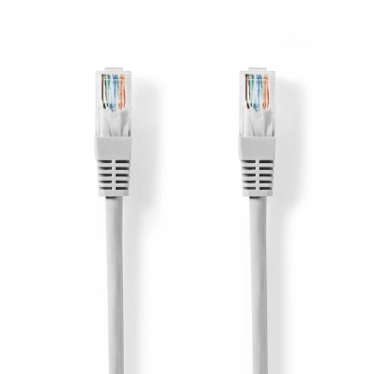 CAT5e Netwerkkabel | U/UTP | RJ45 Male | RJ45 Male | 0.50 m | Rond | PVC | Grijs | Label