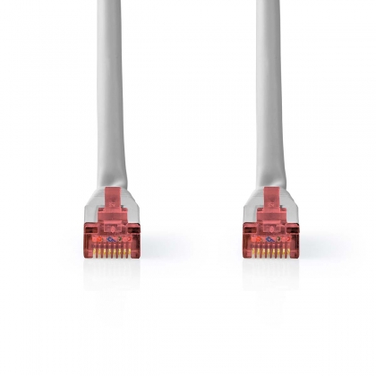 CAT6 Netwerkkabel | RJ45 Male | RJ45 Male | SF/UTP | 0.25 m | Rond | PVC | Grijs | Label