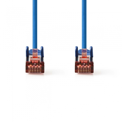 CAT6 Netwerkkabel | RJ45 Male | RJ45 Male | S/FTP | 0.25 m | Rond | LSZH | Blauw | Label