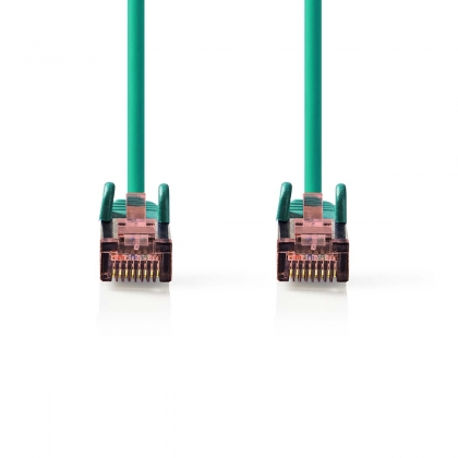 CAT6 Netwerkkabel | RJ45 Male | RJ45 Male | S/FTP | 0.50 m | Rond | LSZH | Groen | Label