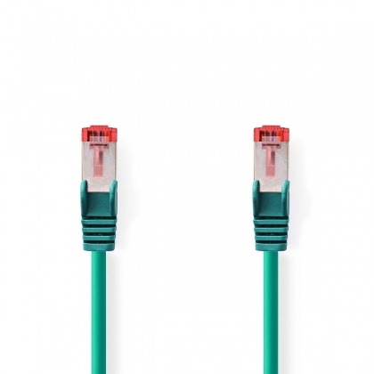 CAT6 Netwerkkabel | RJ45 Male | RJ45 Male | S/FTP | 0.50 m | Rond | LSZH | Groen | Label