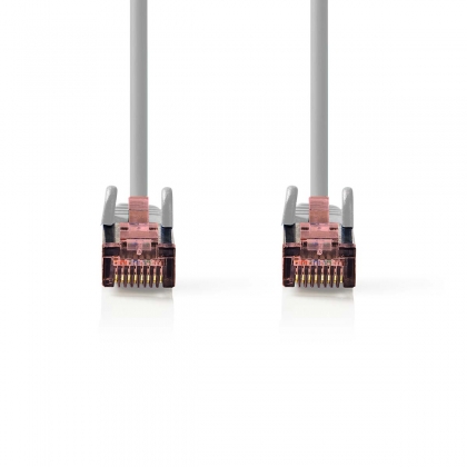 CAT6 Netwerkkabel | RJ45 Male | RJ45 Male | S/FTP | 20.0 m | Rond | LSZH | Grijs | Label