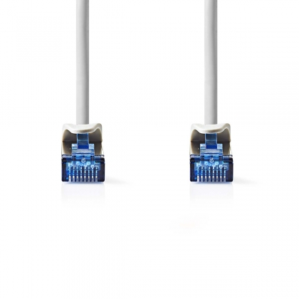 CAT6a netwerkkabel | S/FTP | RJ45 Male | RJ45 Male | 0.25 m | Snagless | Rond | LSZH | Grijs | Label