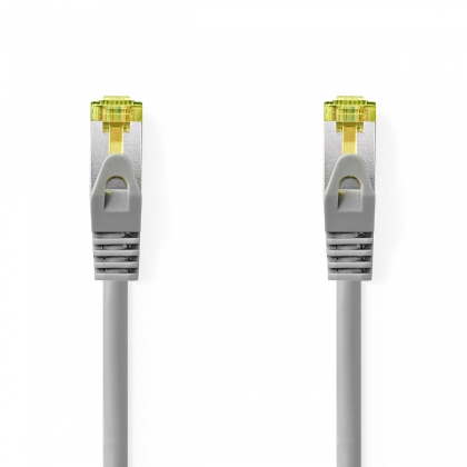 CAT7 Netwerkkabel | S/FTP | RJ45 Male | RJ45 Male | 0.25 m | Snagless | Rond | LSZH | Grijs | Label