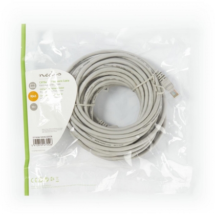 CAT5e-Kabel | U/UTP | RJ45 Male | RJ45 Male | 10.0 m | Rond | PVC | Grijs | Polybag