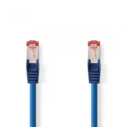 CAT6 Netwerkkabel | RJ45 Male | RJ45 Male | S/FTP | 1.50 m | Rond | LSZH | Blauw | Envelop