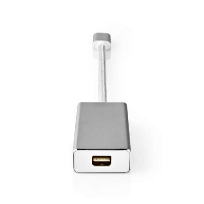 USB-C™ Adapter | USB 3.2 Gen 1 | USB-C™ Male | Mini DisplayPort Female | 0.20 m | Rond | Verguld | Gevlochten / Nylon | Zilver | Cover Window Box