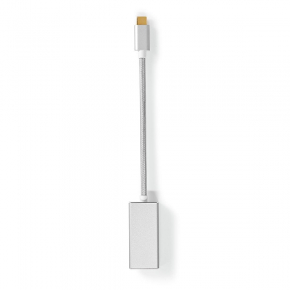 USB-C™ Adapter | USB 3.2 Gen 1 | USB-C™ Male | Mini DisplayPort Female | 0.20 m | Rond | Verguld | Gevlochten / Nylon | Zilver | Cover Window Box