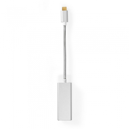 USB-netwerkadapter | USB 3.2 Gen 1 | 1 Gbps | USB-C™ Male | RJ45 Female | 0.20 m | Rond | Verguld | Vertind-Koper | Zilver | Cover Window Box