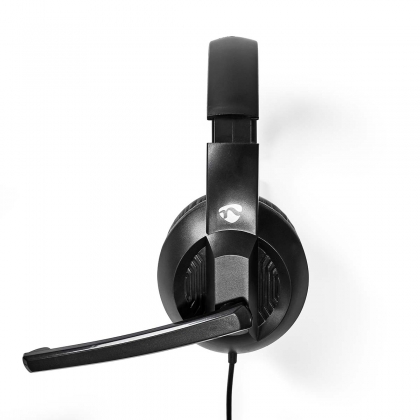 PC-Headset | Over-Ear | Stereo | USB Type-A / USB Type-C™ | Inklapbare Microfoon | Zwart