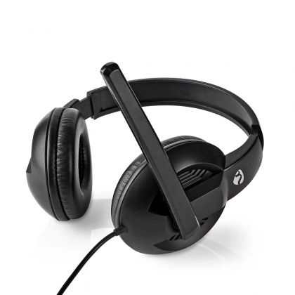 PC-Headset | Over-Ear | Stereo | USB Type-A / USB Type-C™ | Inklapbare Microfoon | Zwart