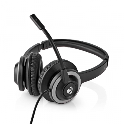 PC-Headset | On-Ear | Stereo | USB Type-A / USB Type-C™ | Inklapbare Microfoon | Zwart