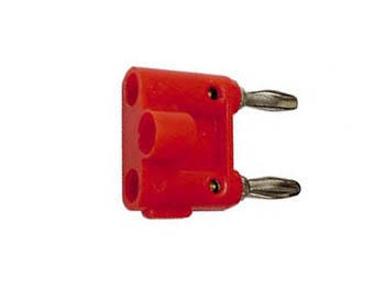 DUBBELE BANAANPLUG - ROOD